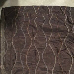 Carnation Home Fashions Geneva 70-Inch by 72-Inch Shower Curtain Brown